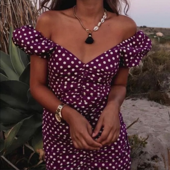 Zara rustic polka dot dress - Picture 2 of 11